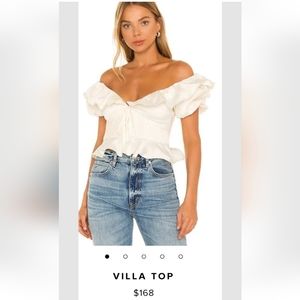 Revolve Lovers and Friends Women's XS Ivory Cropped Top New with Tags